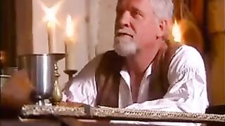 A man fucked a girl in medieval clothes and accessories
