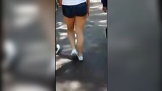 A tasty ass of a student that was visible to all