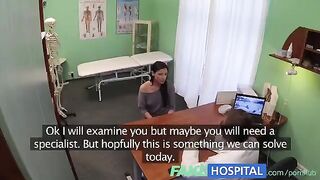 The cunning doctor checked the patient's body with his tongue