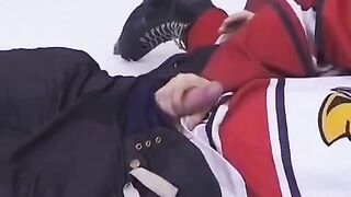 The hockey fan got a chance to fuck her hero