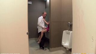 I met a waiter in the restaurant bathroom and he fucked me hard