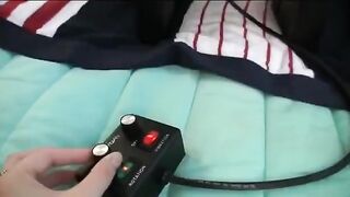 Vibrating cock sucker with huge boobs and fake pussy
