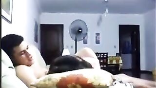 In the evening, as always, they decided to enjoy passionate intimacy on the couch
