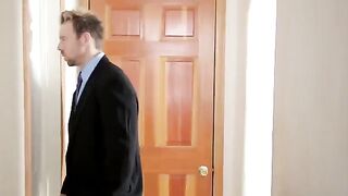 The teacher peeped at student’s panties through the skirt