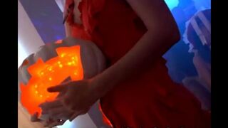 Student party in Halloween, they got fucked and satisfied with pleasure