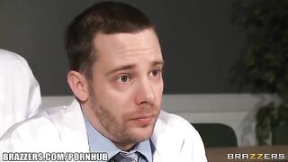 A doctor fucks one of the interns in her office for practice