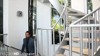 Masseuse has two clients at her house for massage