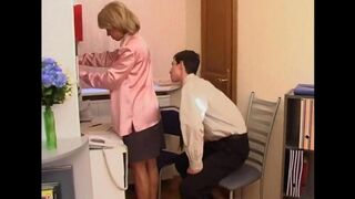 Hot Russian mom fucks her son in an intense scene
