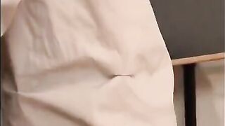 The student was punished by the teacher in a very intimate way