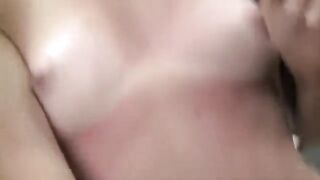 First anal experience for a young brunette model at the casting