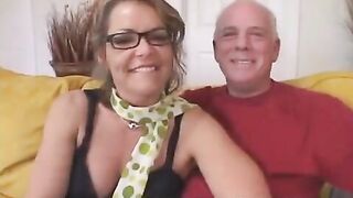 The old man gave his wife to a student to satisfy him