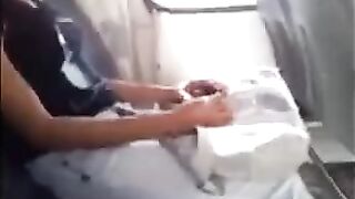 A man showed his impressive dick to a beautiful girl