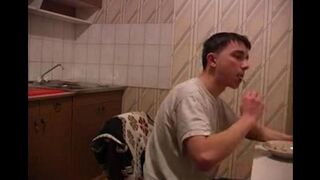 The hot mom was raped in the kitchen, and it was incredibly exciting