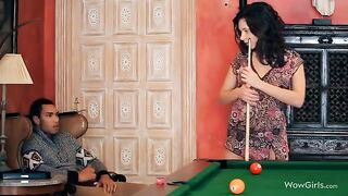 The guy made a cunnilingus on the wet pussy of his girlfriend