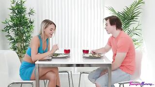 How cool is it to have a stepmom peeping at you while fucking?