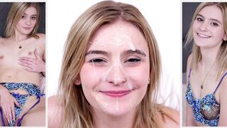 We look and excited, guys! - Juicy blonde teen action