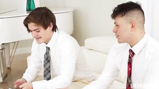 A couple has secret fun with someone close, exploring their desires discreetly