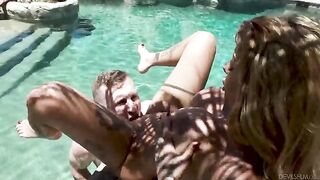 Relatives are not so nice, especially in the pool