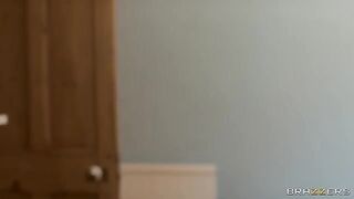 A hot girl is having fun in the shower