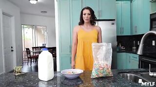 A girl is fucked by two guys for not picking them up