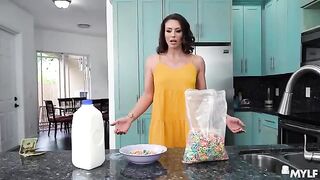 A girl is fucked by two guys for not picking them up