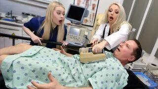 A nurse came for sperm at night and got fucked hard
