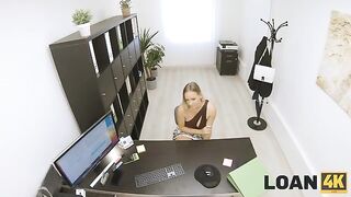 An interview video recording featuring intense action on the table in the office