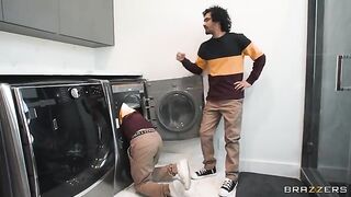 The look-alike girls are having fun with an adult guy in a threesome
