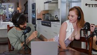 A juicy bitch was fucked during the podcast