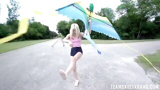 A girl cannot restrain her sexual energy and desires to have sex directly in nature