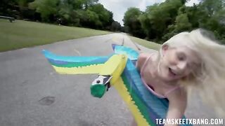 A girl cannot restrain her sexual energy and desires to have sex directly in nature