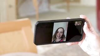 A woman has sex with her girlfriend on the bed and finishes