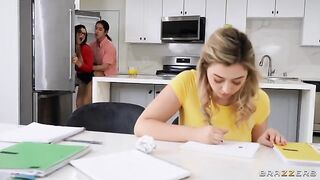 Big natural tits of the nimphomaniac tutor