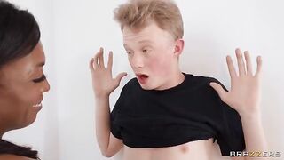 He was pranking and then he got a sandwich of pussies