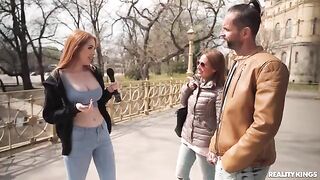 Two redheads have fun without using their mouths