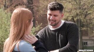 Two redheads have fun without using their mouths