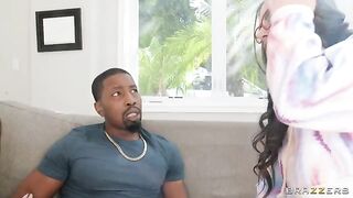 Two girlfriends are having fun with a man together