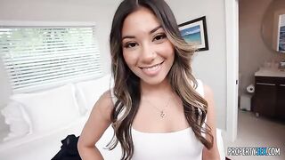 A girl is sucking her boss’s dick with the hope to get promoted