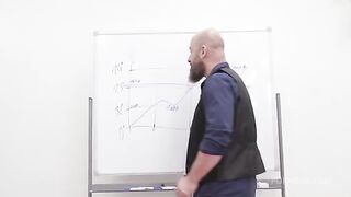 Our ass is again covered with cum from a gangbang