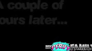 I got caught jerking off by my sexy stepsister - MyPervyFamily