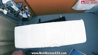 The sexy girl received a massage from a horny masseur