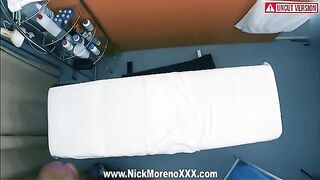 The sexy girl received a massage from a horny masseur