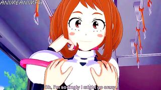 Deku fucks Ochaco in an intense My Hero Academia scene