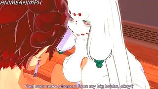 Spider Demon (Mother) from Demon Slayer fucks with Tanjiro in 3D hentai