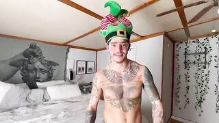 Bouncing on dick with Angelrawww as a Christmas present
