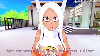 My Hero Academia Mirko gets fucked hard in this hot anime hentai scene