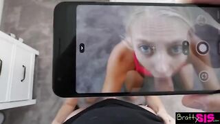 Step Bro "Damn sis, did your tits get bigger?!" - Bratty Sis