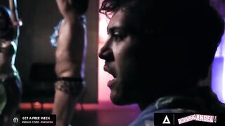 Dancer Jewelz Blu gets destroyed by the barman's huge dick at a tiki bar