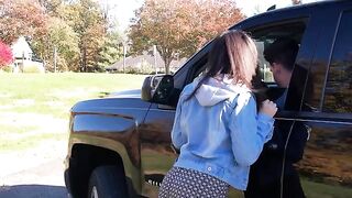 A girl got into a car with a stranger who took her for a ride