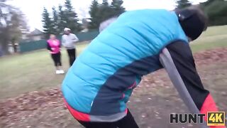 An extreme chubby girl is getting fucked in front of her husband